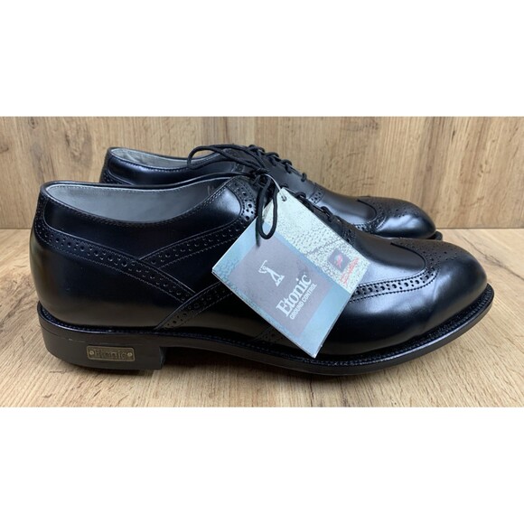 Etonic Men Oxfords Brogue Golf Shoes  Leather Gore-Tex Black Wide Size 12EEE main image 8